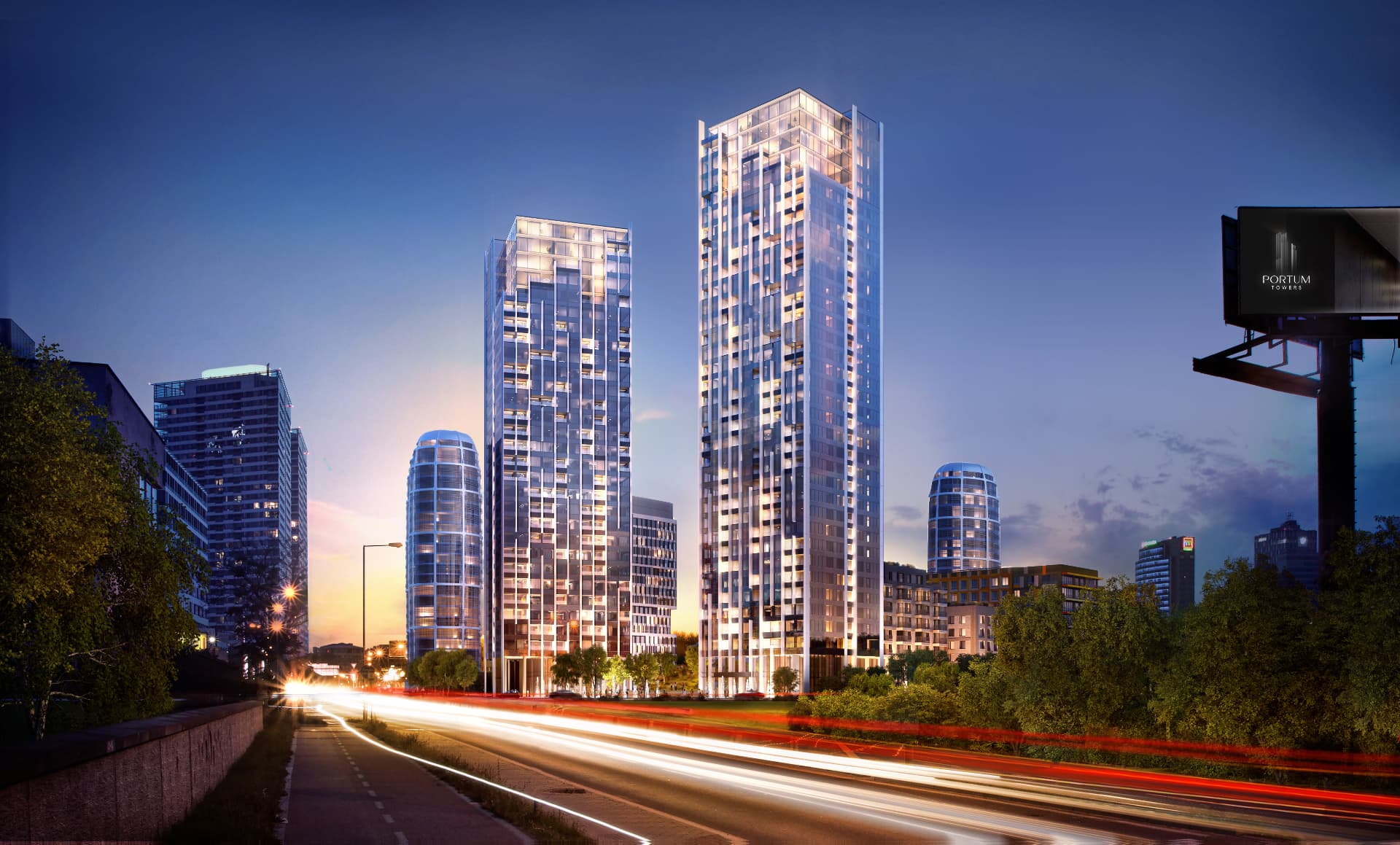 Portum Towers — vizualizace projektu
